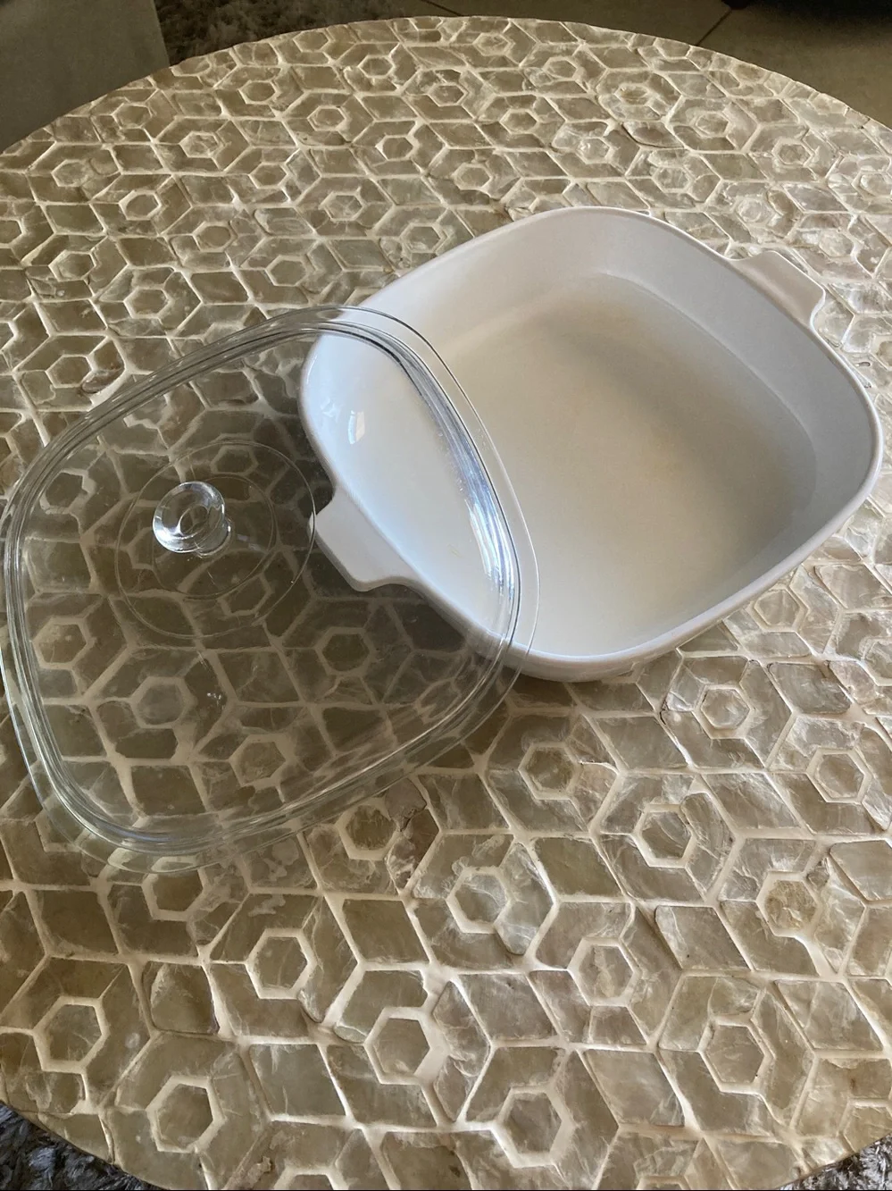 Vintage Corning Ware 10” Casserole Baking Dish With Lid P-10-B
